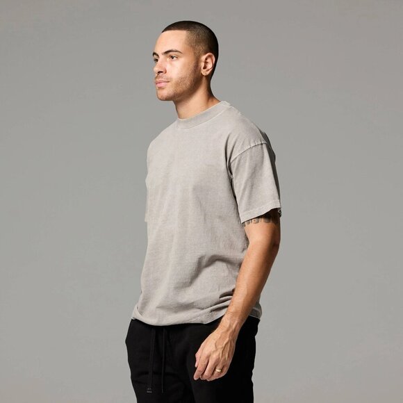 TALENTLESS MENS MOCK MOONROCK NECK TEE LARGE - Picture 1 of 3